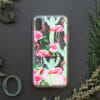 iphone X/XS glitter, flamingo farvet